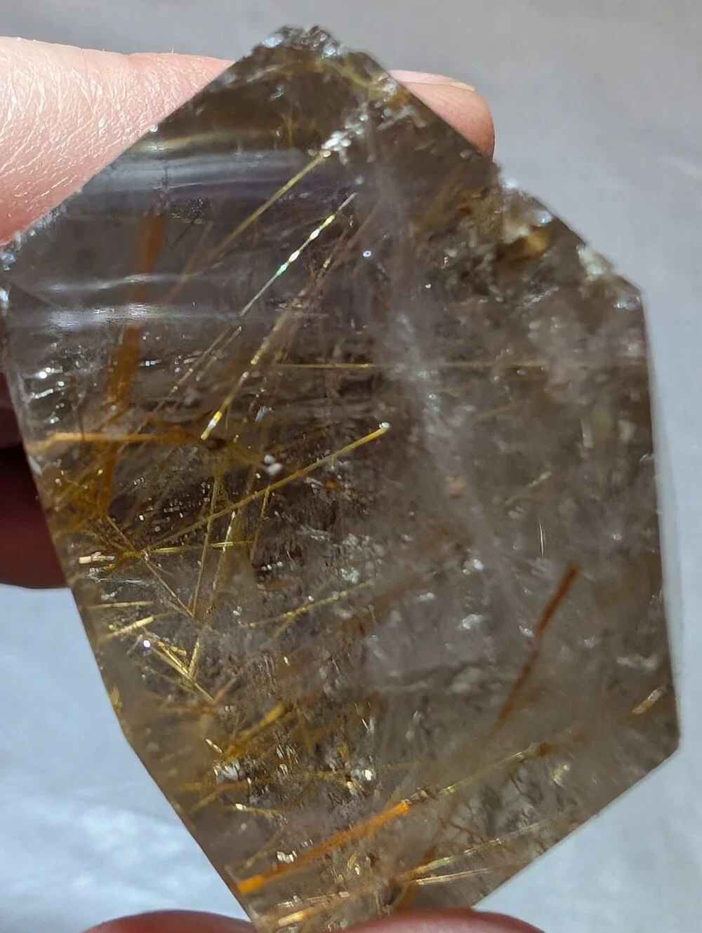 Golden Rutilated Quartz Freeform - Picture 3 of 11